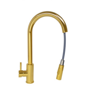 AFINO Bateria kuchenna z wyciąganą wylewką GOLD