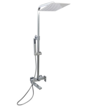 Zestaw wannowo-natryskowy z deszczownicą QATRO Chrom 1633C STELLMAN