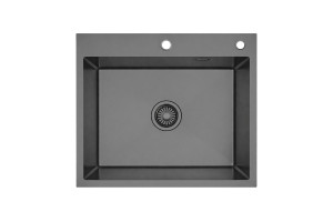 Zlewozmywak stalowy STEEL 6050 CZARNY