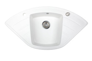 Zlewozmywak Granitowy ALTAIR biały