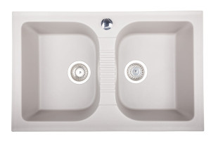 Zlewozmywak Granitowy ELIOS 20 szary