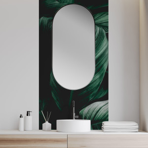 Fototapeta Liście w Czerni 80x170