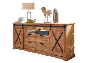 Komoda dębowa Nyks III | lite drewno dębowe | Tartak Meble