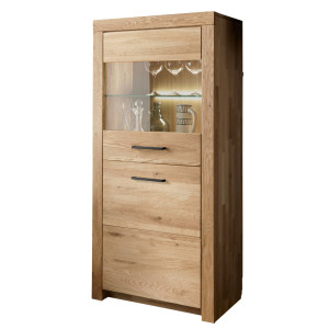 Kredens dębowy do salonu i jadalni Robusto IV | lite drewno dębowe | Tartak Meble