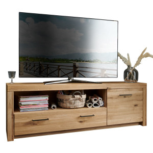 Szafka RTV Dębowa - Robusto II | | lite drewno dębowe | Tartak Meble