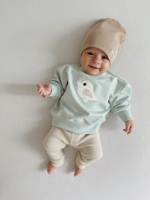 Zestaw bluza i legginsy prążkowane dla dzieci