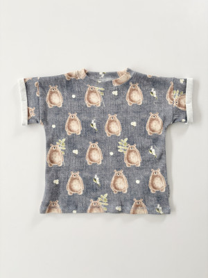 T-shirt bawełniany ze wzorem w misie sweet bear jeans dla chłopca