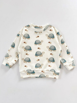 Bluza oversize prążkowana turtles