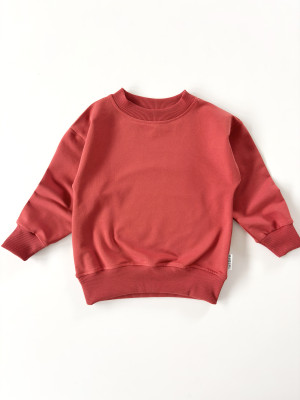 Bluza dresowa oversize chili