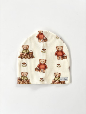 Czapka prążkowana forest bear