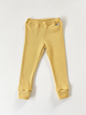 Legginsy basic prążkowane honey