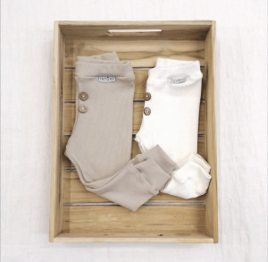 Legginsy prążkowane dla dziewczynki