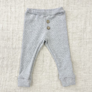 Legginsy szare prążkowane dla dzieci