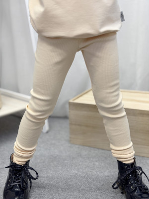Legginsy prążkowane dla dziewczynki