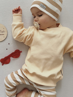 Bluza oversize prążkowana dla chłopca