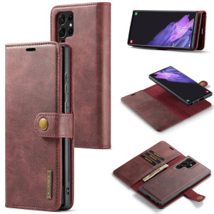 DG.MING 2-in-1 Magnet Wallet Samsung Galaxy S26 Ultra Red