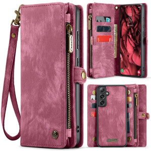 CaseMe Multi-Slot 2 i 1 Plånboksfodral Galaxy S25 Röd