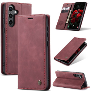 CaseMe Slim Plånboksfodral Samsung Galaxy S25 Plus Röd
