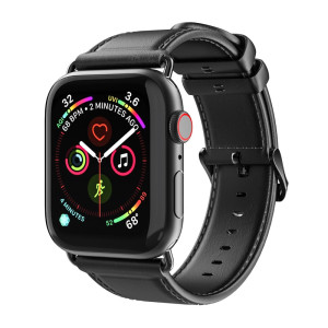 Dux Ducis Läderarmband Apple Watch Series 10 42mm Svart