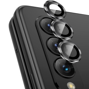Hat Prince Härdat Glas Linsskydd Samsung Galaxy Z Fold 5 Svart