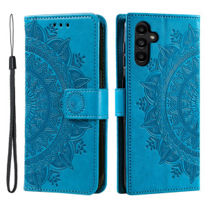 Läderfodral Mandala Samsung Galaxy S26 Plus Blå