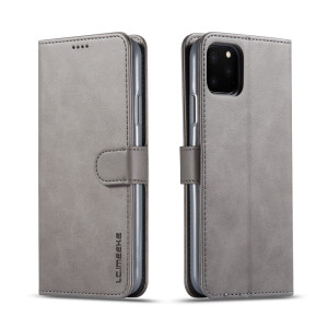 LC.IMEEKE Plånboksfodral i Läder iPhone 11 Pro Max Grå