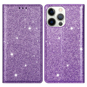 Glitter Plånboksfodral iPhone 13 Pro Lila
