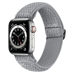 Vävd Nylonarmband Apple Watch 41mm Series 9 Grå