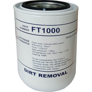 Filtr paliwa FT1000, 70 l/min, 10 μm, 3/4" BSP - ADAM PUMPS