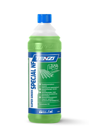 TENZI SUPER GREEN SPECJAL NF środek do mycia posadzek warsztatowych garażu 1L koncentrat do mycia podłóg garażowych, przemysłowych, warsztatowych, magazynowych