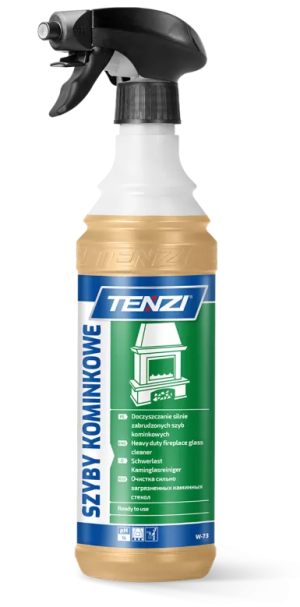 TENZI płyn do czyszczenia szyb kominkowych 600ml skuteczny płyn do czyszczenia szyb kominkowych z sadzy okopceń przypaleń