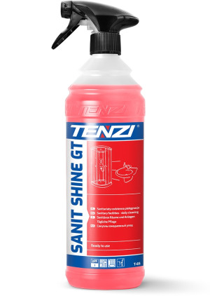 TENZI SANIT SHINE GT płyn do mycia łazienki z nabłyszczaniem 1L Bieżące mycie sanitariatów. Efekt nabłyszczenia