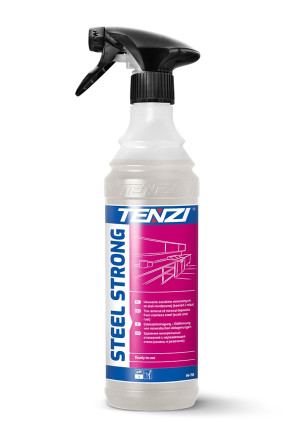TENZI STEEL STRONG do usuwania rdzy osadów stali nierdzewnej 600ml usuwa rdzawe naloty, osady kamienne, zacieki po wodzie