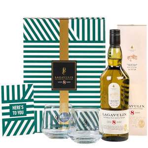 Lagavulin 8 Years Whisky 48% (1 x 0.7 l) + Gläser