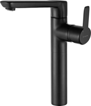 Outlet: Deante Arnika Bqan21k Bateria Umywalkowa Wysoka Z Korkiem Click-clack Czarny Mat