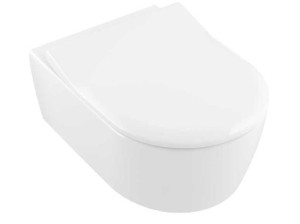 Villeroy&boch Avento 5656rs01 Miska Wc Wisząca Bezrantowa Z Deską Wolnoopadającą 53x37 , Biały
