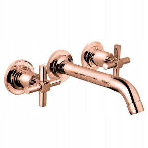 Vitra Juno A4083026exp Bateria Umywalkowa ścienna, Kolor Miedziany