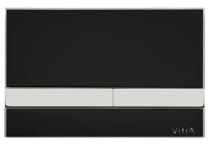 Vitra Select 740-1101 Przycisk Spłukujący , Szkło Czarne , Przyciski Chrom