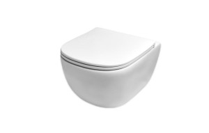 Nic Design 003709001 Pin Rimless Wc Wiszące, Biały Połysk