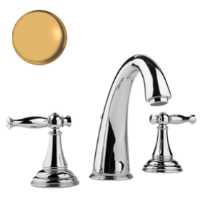 Graff Lauren 2151000au Bateria Umywalkowa 3-otworowa Kolor 24-k Złoto