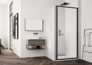 Sanswiss Tlsp1000607 Drzwi Jednoczęściowe Czarne