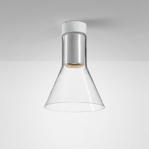 Aqform Lampa Natynkowa 40402-0000-u8-ph-13 Modern Glass Flared Tp Gu10 Phase-control Biały Struktura