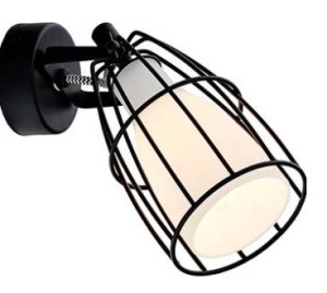 Kaspa Kinkiet 50571101 Frame 1 Kolor Czarny Przewód Zebra