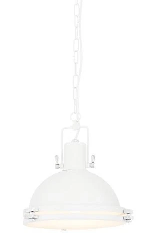 Kaspa Lampa Wisząca 10265101 Nautilius M 26cm 1xe27 Biała