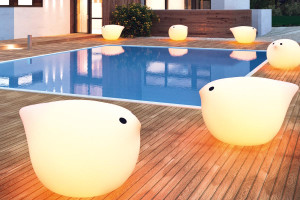 Now! Birdy Moon 001 Lampa Ogrodowa Stojąca Ip44 1xe27