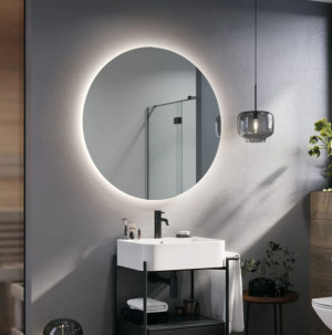 Ruke Lustro Led Syriusz Ambiente Fi 100 Cm, Tafla Pure Clear, Barwa światła Ciepła, Taśma Linearled, Ip44