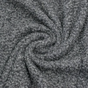 Konsultacje z krawcową - Tkanina boucle kolor szary melanż TextileClub 