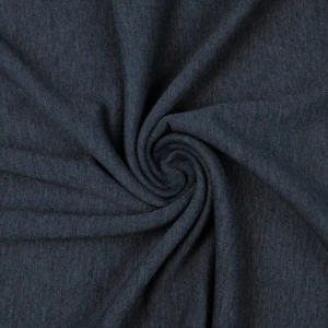 Konsultacje z krawcową - Dresówka drapana kolor granatowy melanż TextileClub 