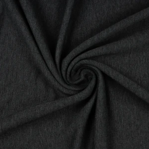 Konsultacje z krawcową - Dresówka pętelka kolor czarny melanż TextileClub 