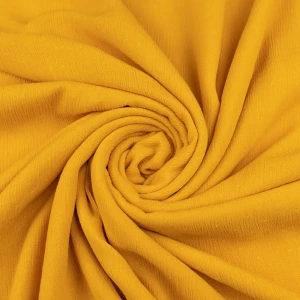 Konsultacje z krawcową - Tkanina wiskoza kreszowana kolor żółty TextileClub 